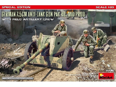 German 7.5cm Anti-tank Gun Pak 40 Mid Prod With Artillery Crew (Special Edition) - image 1