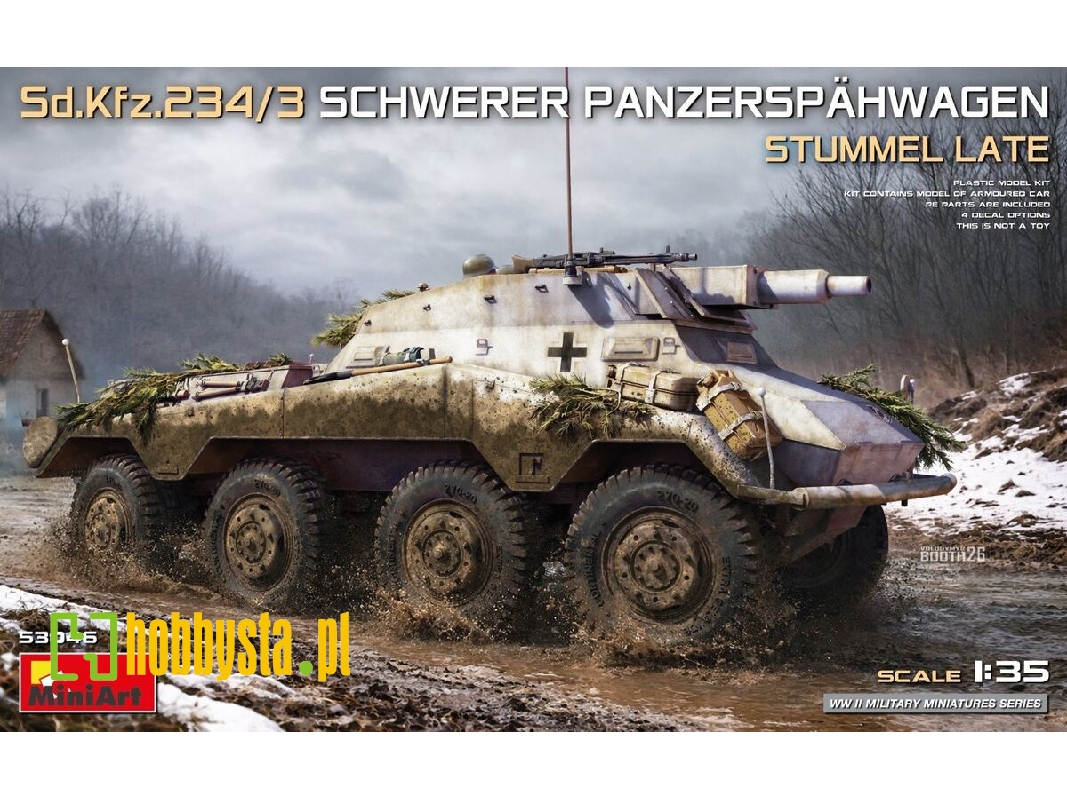 Sd.Kfz.234/3 Schwerer Panzerspahwagen Stummel Late - image 1