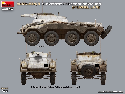 Sd.Kfz.234/3 Schwerer Panzerspahwagen Stummel Late - image 2