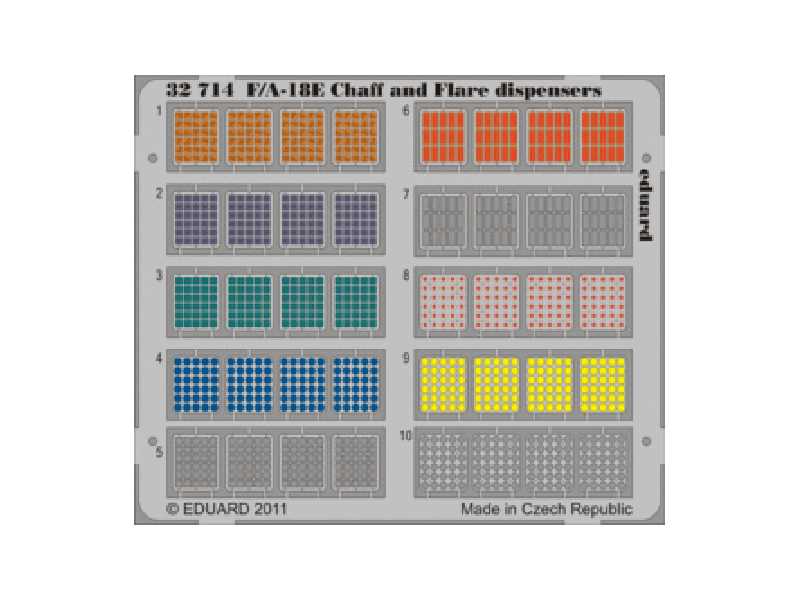 F/ A-18 Chaff and Flare dispensers 1/32 - Trumpeter - image 1