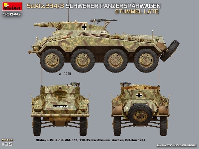 Sd.Kfz.234/3 Schwerer Panzerspahwagen Stummel Late - image 10