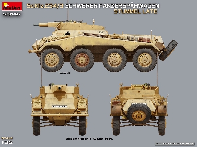 Sd.Kfz.234/3 Schwerer Panzerspahwagen Stummel Late - image 11