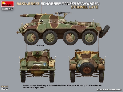 Sd.Kfz.234/3 Schwerer Panzerspahwagen Stummel Late - image 12