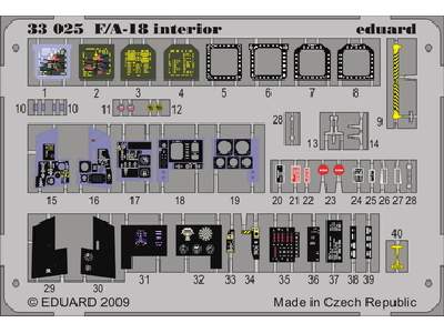 F/ A-18 interior S. A. 1/32 - Academy Minicraft - image 1