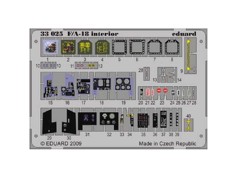 F/ A-18 interior S. A. 1/32 - Academy Minicraft - image 1