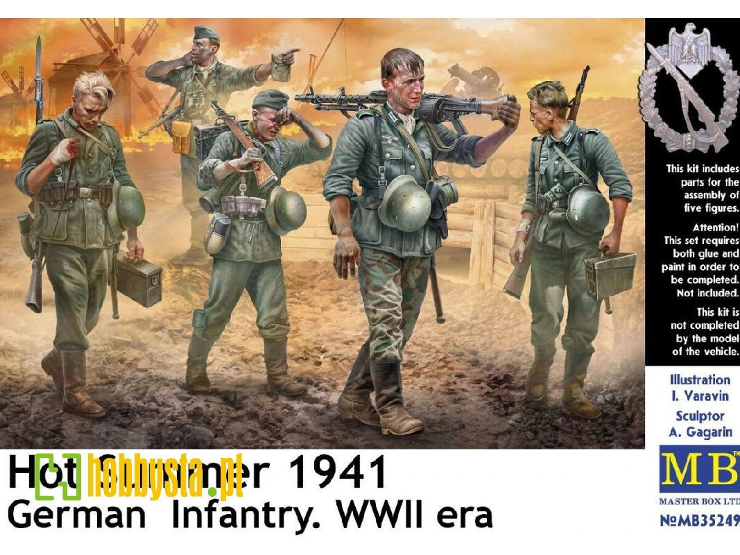 Hot Summer 1941 - German Infantry (5 Figures) - image 1