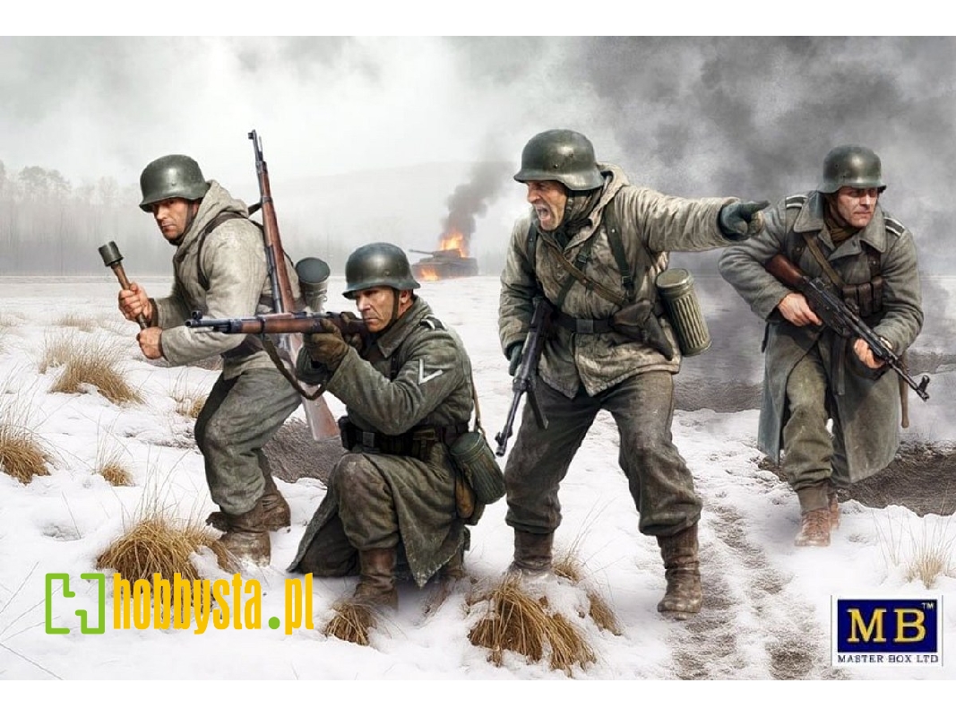 German Infantry - Bastogne 1944 (4 Figures) - image 1