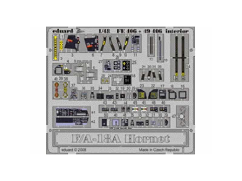 F/ A-18A interior S. A. 1/48 - Hobby Boss - - image 1