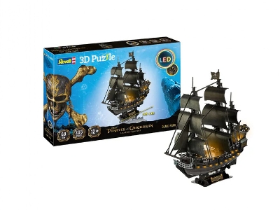 3d Puzzle Black Pearl - Led Edition - image 1
