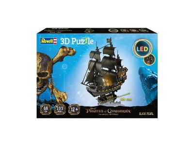 3d Puzzle Black Pearl - Led Edition - image 4