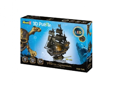 3d Puzzle Black Pearl - Led Edition - image 5