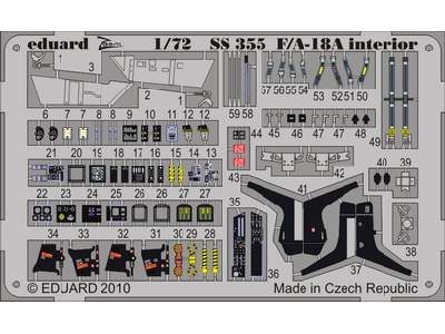 F/ A-18A interior S. A. 1/72 - Academy Minicraft - image 1