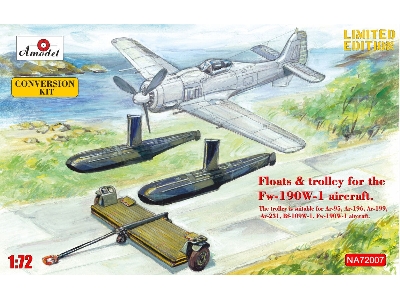 Floats & Trolley For Fw-190 W-1 Fighter - image 1