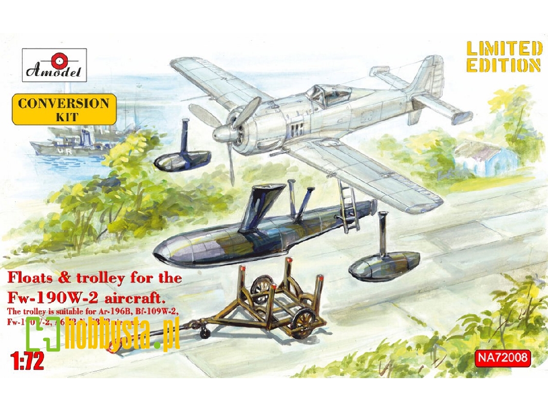 Floats & Trolley For Fw-190 W-2 Fighter - image 1