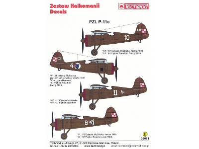 Pzl P-11c Decal Set - image 2