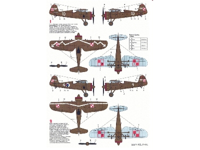 Pzl P-11c Decal Set - image 3