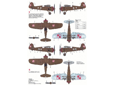 Pzl P-11c Decal Set - image 4