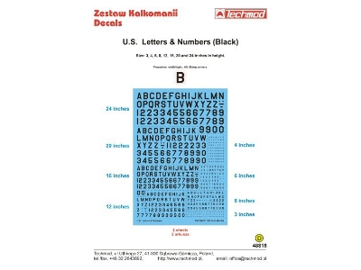 U.S. Letters & Numbers Black - image 1