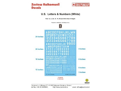 U.S. Letters & Numbers White - image 1