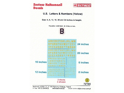 U.S. Letters & Numbers (Yellow) - image 2