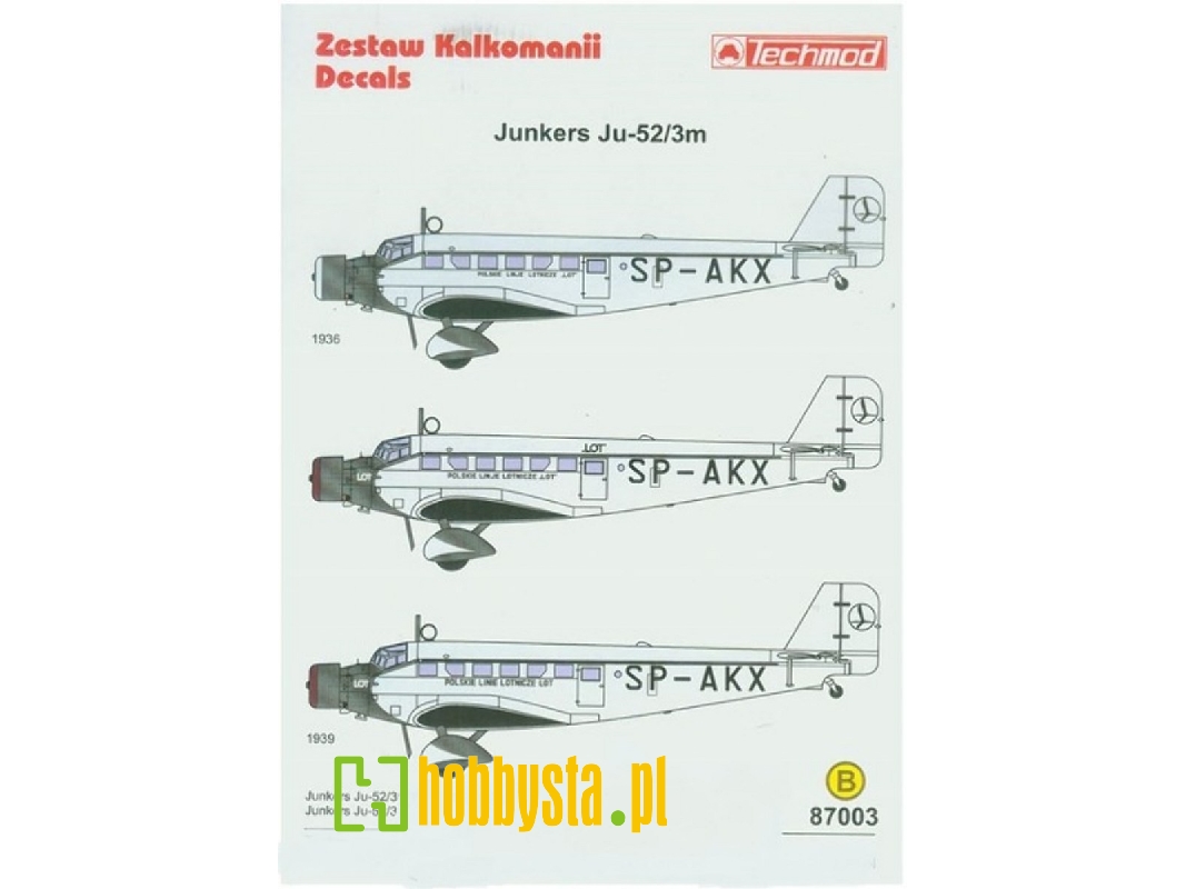 Junkers Ju-52 Pll Lot - image 1