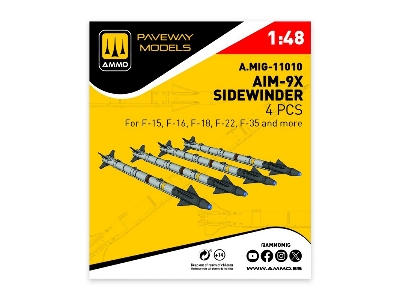 Aim-9 X Sidewinder (4 Pcs / 3d-printed) - image 1