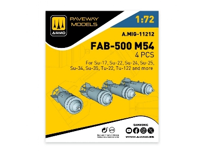 Fab-500 M54 (4 Pcs / 3d-printed) - image 1