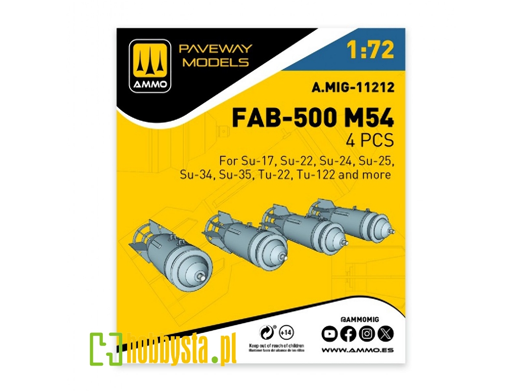 Fab-500 M54 (4 Pcs / 3d-printed) - image 1