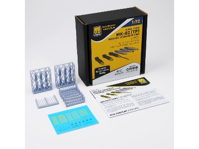 Mk.82 With Thermal Protection And Mk.15 Snakeye Fin (6 Pcs / 3d-printed) - image 2