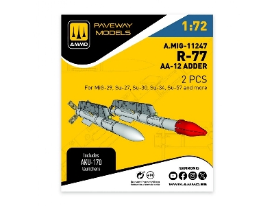 R-77 - Aa-12 Adder (2 Pcs / 3d-printed) - image 1