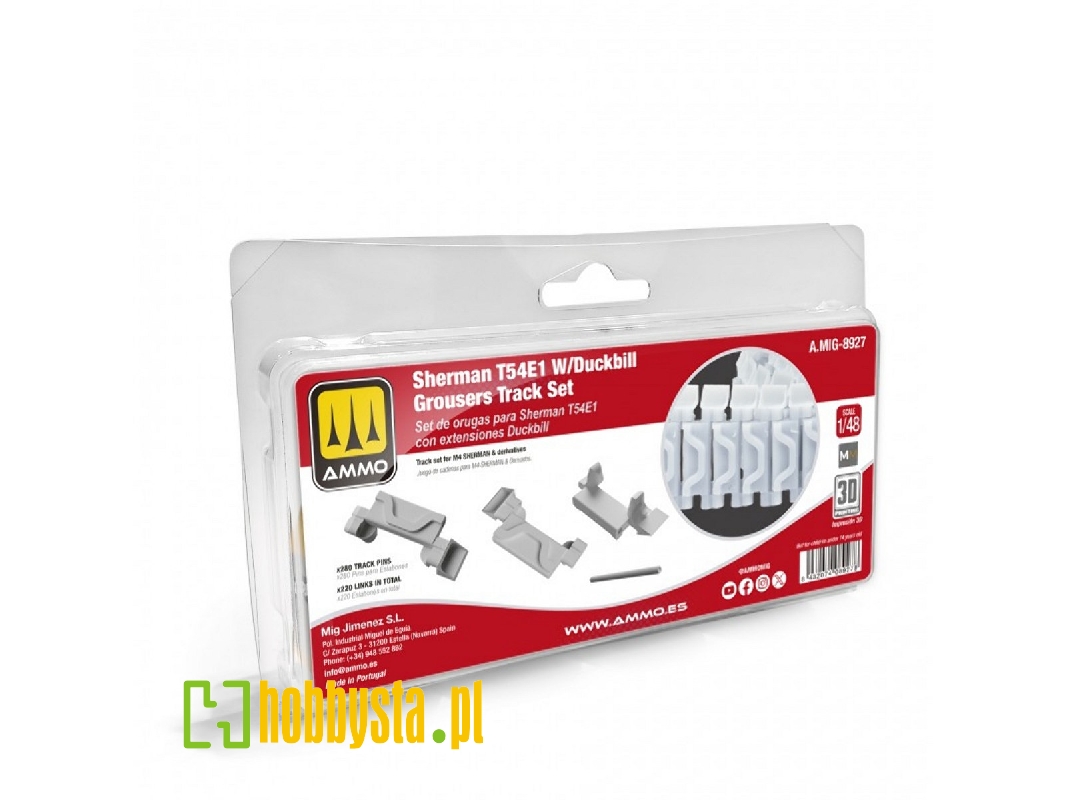 Sherman T54e1 With Duckbill Grousers Tracks Set - image 1