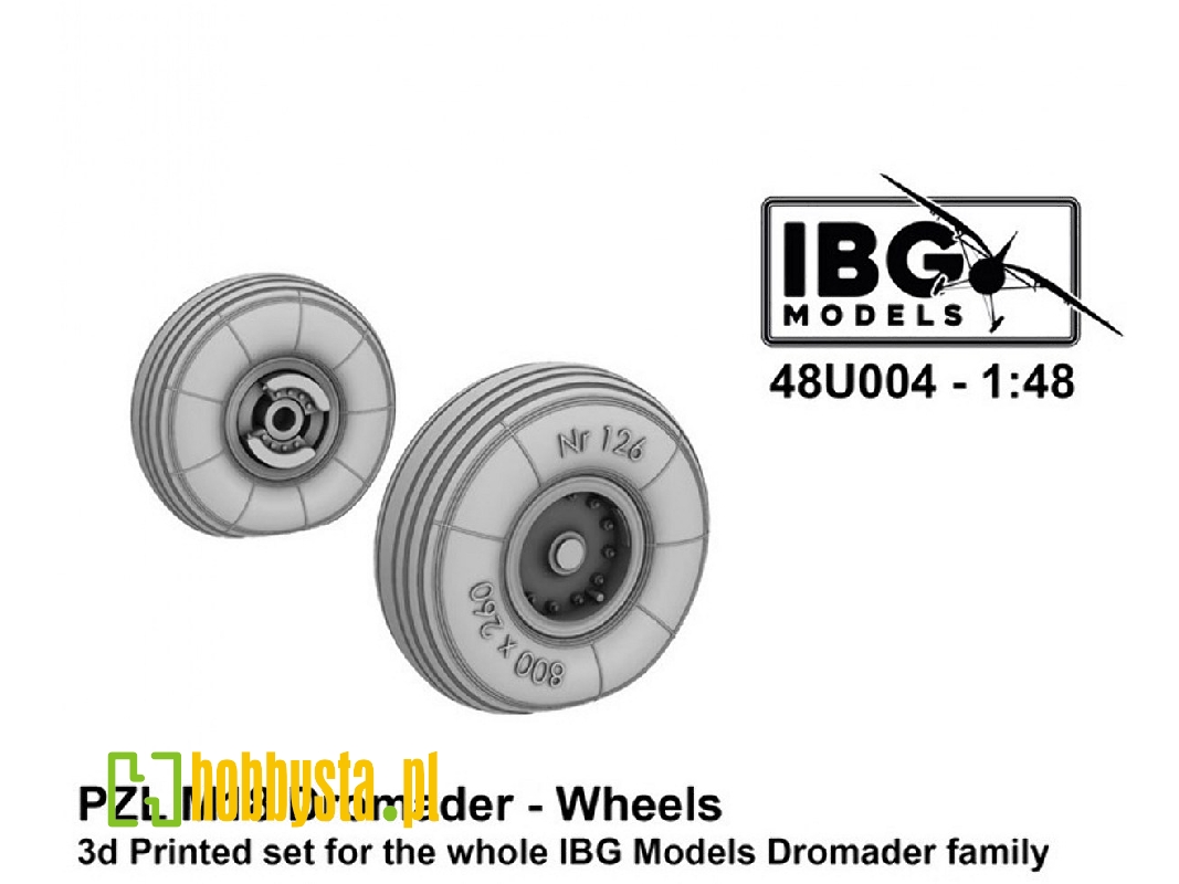 Pzl M18 Dromader - Wheels Set (3d-printed) - image 1