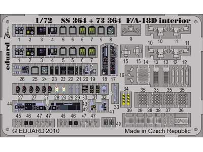 F/ A-18D interior S. A. 1/72 - Academy Minicraft - image 1