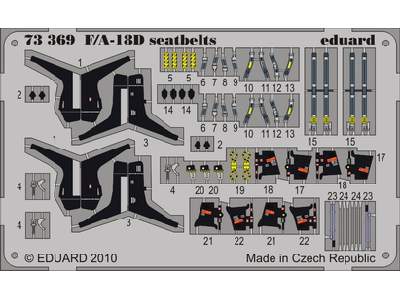 F/ A-18D seatbelts 1/72 - Academy Minicraft - image 1