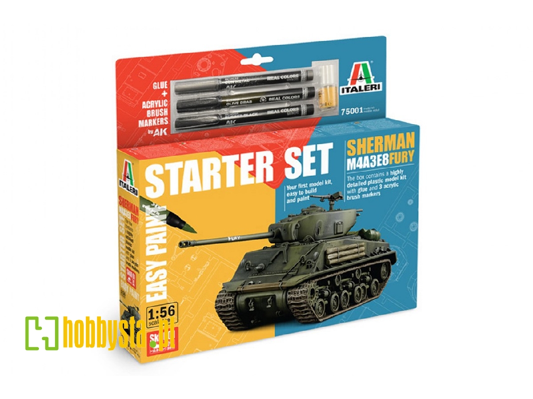 Sherman M4A3E8 Fury - Model Set - image 1