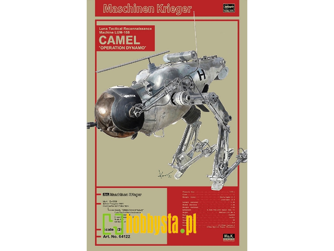 Maschinen Krieger Luna Tactical Reconnaissance Machine Lum-168 Camel "operation Dynamo" - image 1