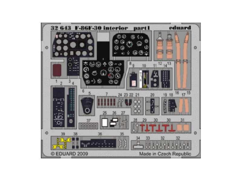 F-86F-30 interior S. A. 1/32 - Kinetic - image 1