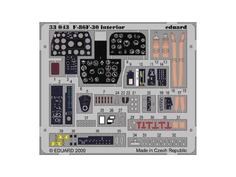 F-86F-30 interior S. A. 1/32 - Kinetic - image 1