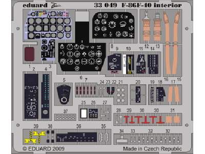 F-86F-40 interior S. A. 1/32 - Kinetic - image 1