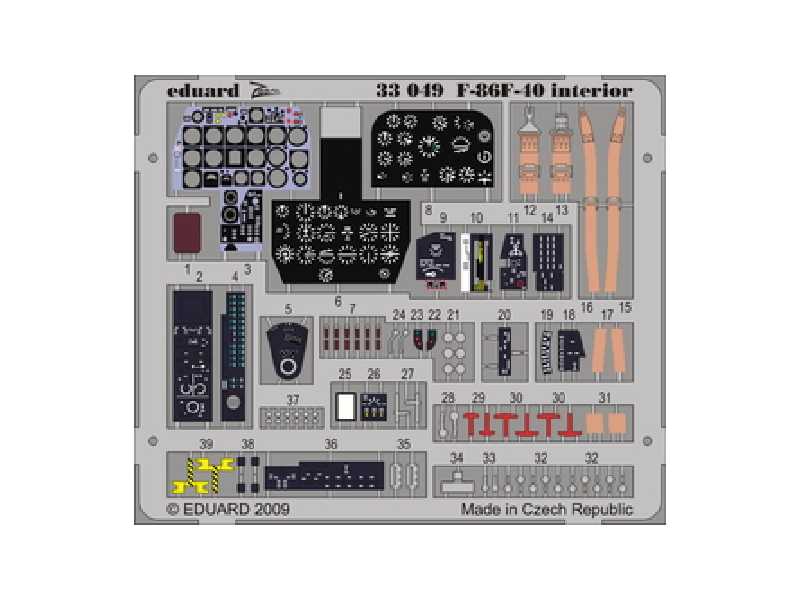 F-86F-40 interior S. A. 1/32 - Kinetic - image 1