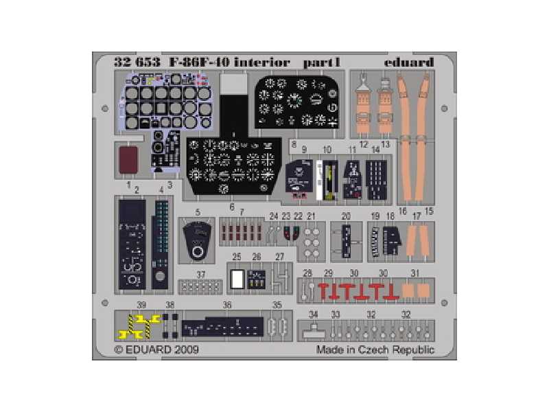 F-86F-40 interior S. A. 1/32 - Kinetic - image 1