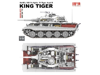 Sd.Kfz. 182 Pz.Kpfw. VI Tiger Ausf. B King Tiger Full Interior / Clear Version - image 2