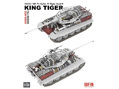 Sd.Kfz. 182 Pz.Kpfw. VI Tiger Ausf. B King Tiger Full Interior / Clear Version - image 3