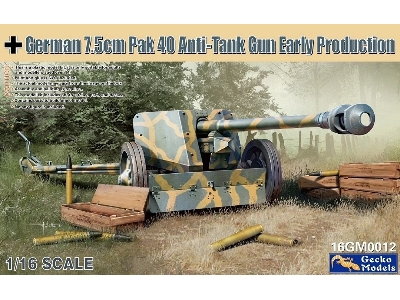 German 7,5 Cm Pak 40 Anti-tank Gun Early Prod. - image 1
