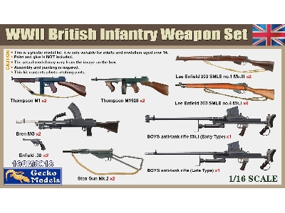 Wwii British Infantry Weapon Set - image 1