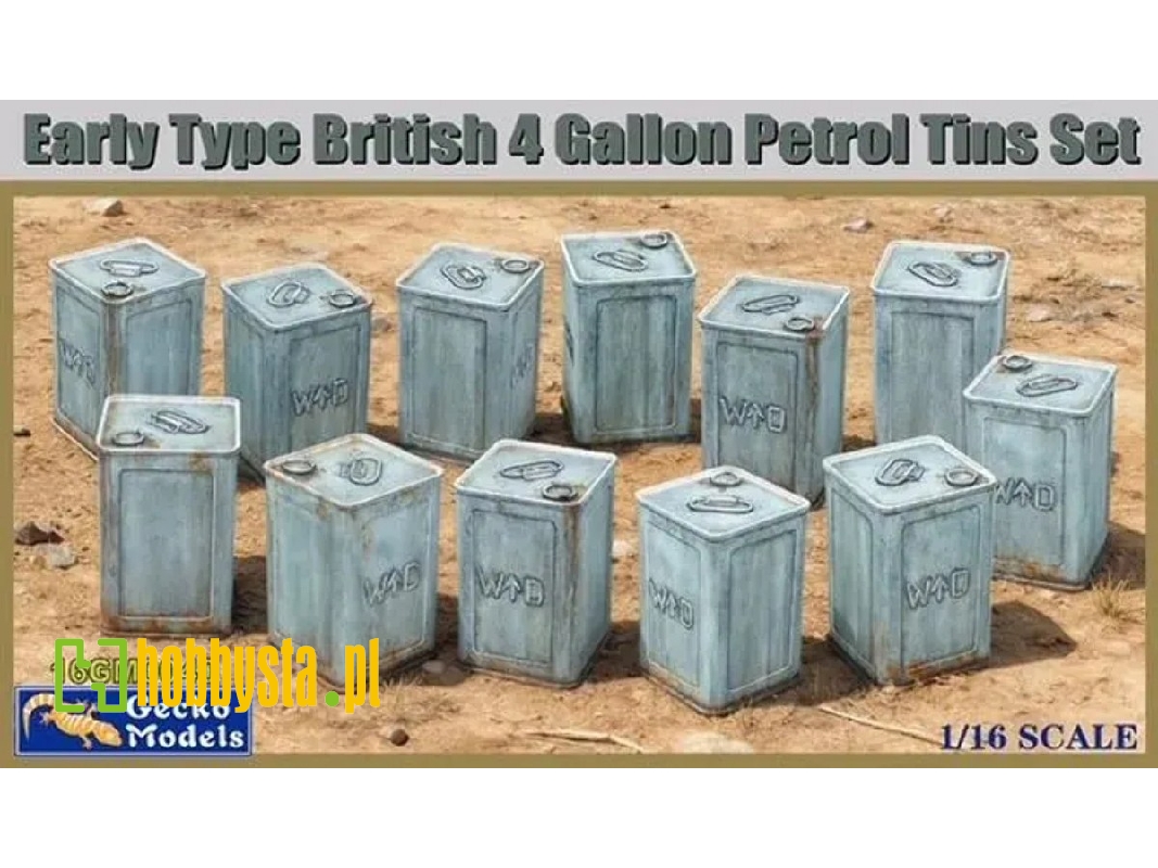 British Early Type 4 Gallon Petrol Tins Set - image 1