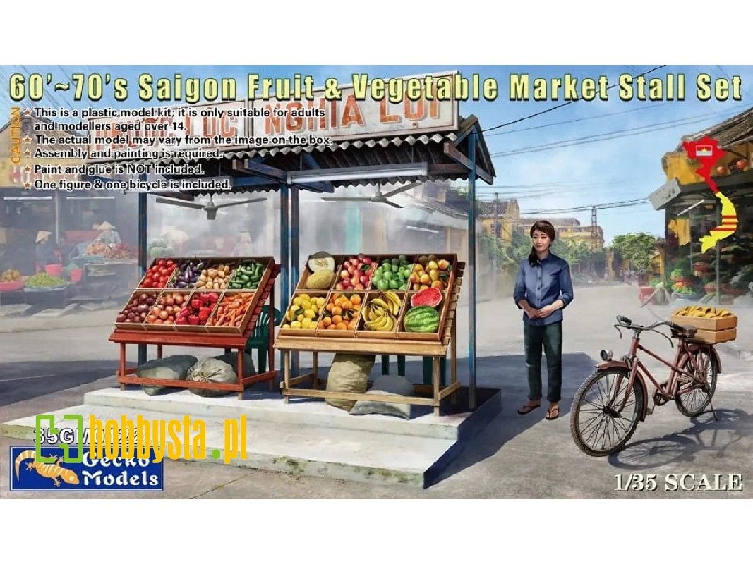 60's-70's Saigon Fruit & Vegetable Market Stall Set - image 1