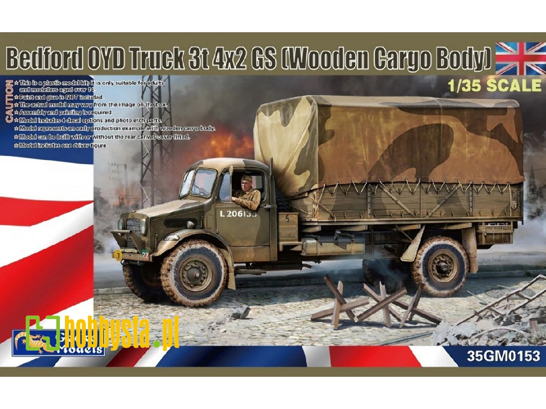 Bedford Oyd Truck 3t 4x2 Gs (Wooden Cargo Body) - image 1