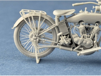Us Model J Military Motorcycle 1916-1918 (3d-printed) - image 5
