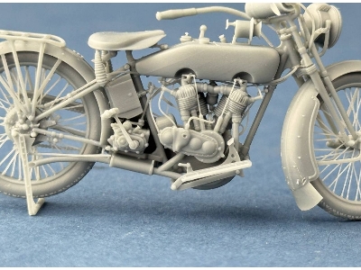 Us Model J Military Motorcycle 1916-1918 (3d-printed) - image 7